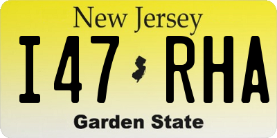 NJ license plate I47RHA