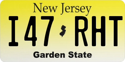 NJ license plate I47RHT