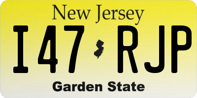 NJ license plate I47RJP