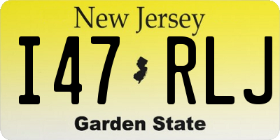 NJ license plate I47RLJ
