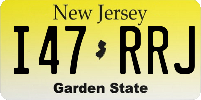 NJ license plate I47RRJ