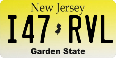 NJ license plate I47RVL