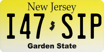 NJ license plate I47SIP