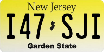 NJ license plate I47SJI