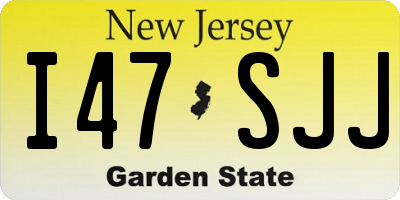 NJ license plate I47SJJ