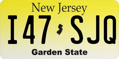 NJ license plate I47SJQ