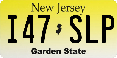 NJ license plate I47SLP