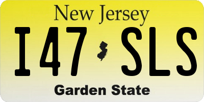 NJ license plate I47SLS
