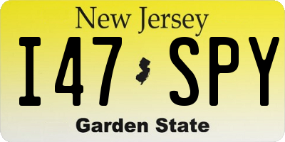 NJ license plate I47SPY