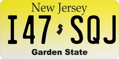 NJ license plate I47SQJ