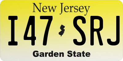 NJ license plate I47SRJ
