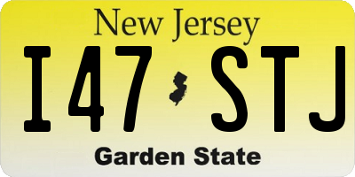NJ license plate I47STJ