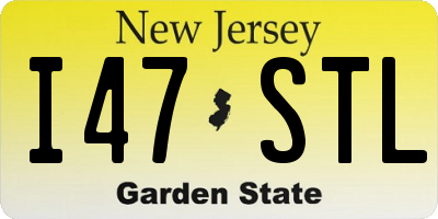 NJ license plate I47STL