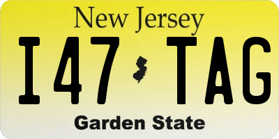 NJ license plate I47TAG