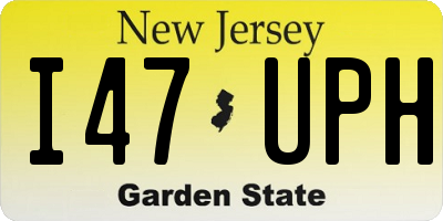 NJ license plate I47UPH