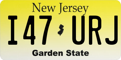 NJ license plate I47URJ