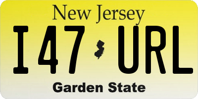 NJ license plate I47URL