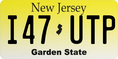 NJ license plate I47UTP