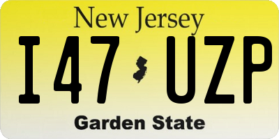 NJ license plate I47UZP