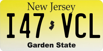 NJ license plate I47VCL