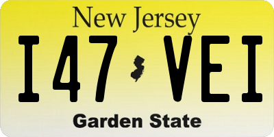 NJ license plate I47VEI
