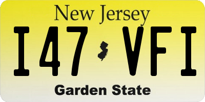 NJ license plate I47VFI