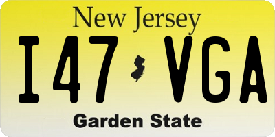 NJ license plate I47VGA