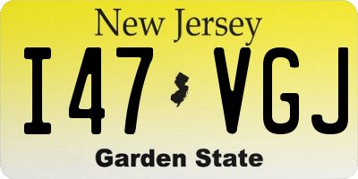 NJ license plate I47VGJ