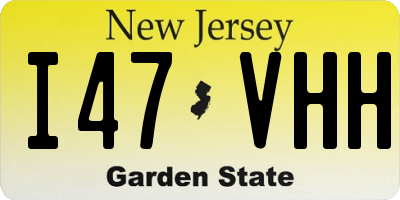 NJ license plate I47VHH