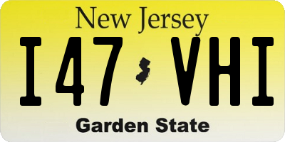 NJ license plate I47VHI
