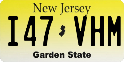 NJ license plate I47VHM