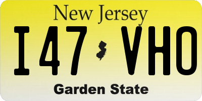 NJ license plate I47VHO