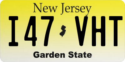 NJ license plate I47VHT