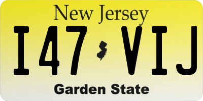 NJ license plate I47VIJ