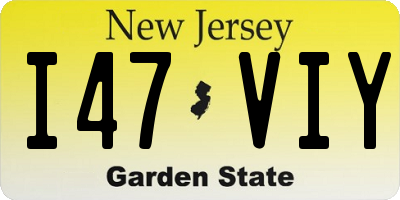 NJ license plate I47VIY