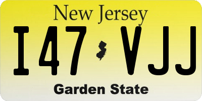 NJ license plate I47VJJ
