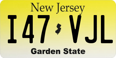NJ license plate I47VJL