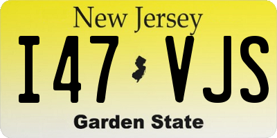 NJ license plate I47VJS