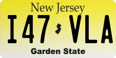 NJ license plate I47VLA