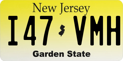 NJ license plate I47VMH