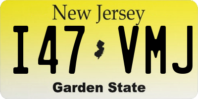 NJ license plate I47VMJ