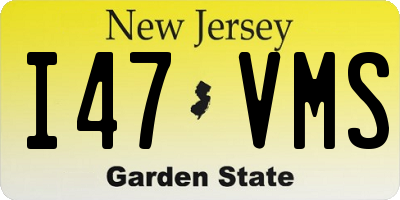 NJ license plate I47VMS
