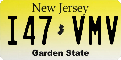 NJ license plate I47VMV