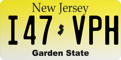 NJ license plate I47VPH