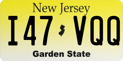 NJ license plate I47VQQ