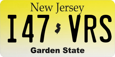 NJ license plate I47VRS
