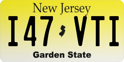 NJ license plate I47VTI