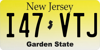 NJ license plate I47VTJ