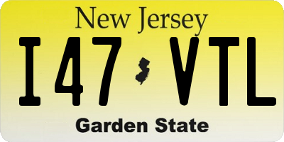 NJ license plate I47VTL