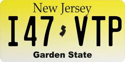 NJ license plate I47VTP